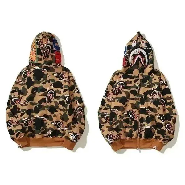 BAPE Shark Hoodie Camouflage Shark Print