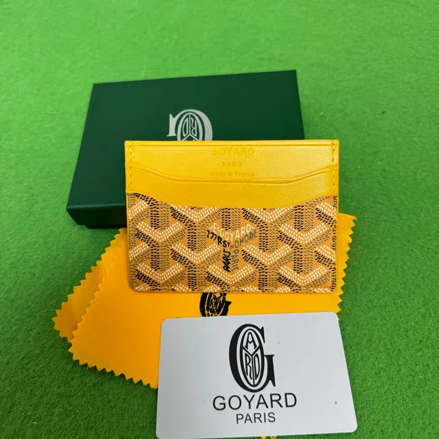 Goyard Card Holder Goyardine Canvas