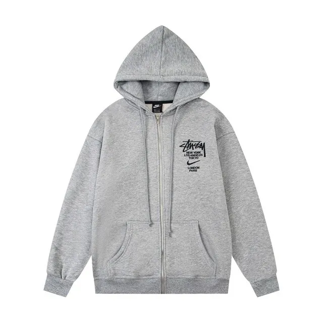 Stüssy × Nike Zip-Up Hoodie City Logo