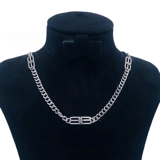 Balenciaga Chain Necklace BB Logo