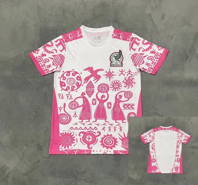 Mexico National Team Jersey Pink Tribal Print