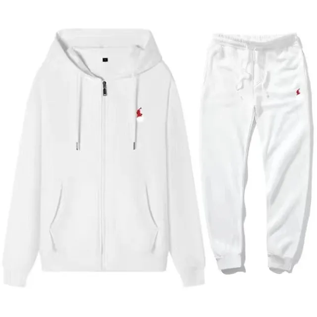 Polo Ralph Lauren Polo Bear Hoodie and Joggers Set White with Red Bear Logo