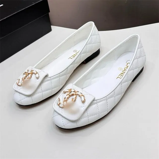 Chanel Quilted Loafer CC Pearl Buckle