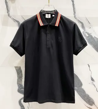 Burberry Polo Shirt Contrast Trim Collar