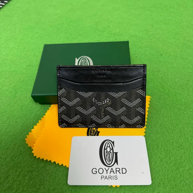 Goyard Card Holder Chevron Print