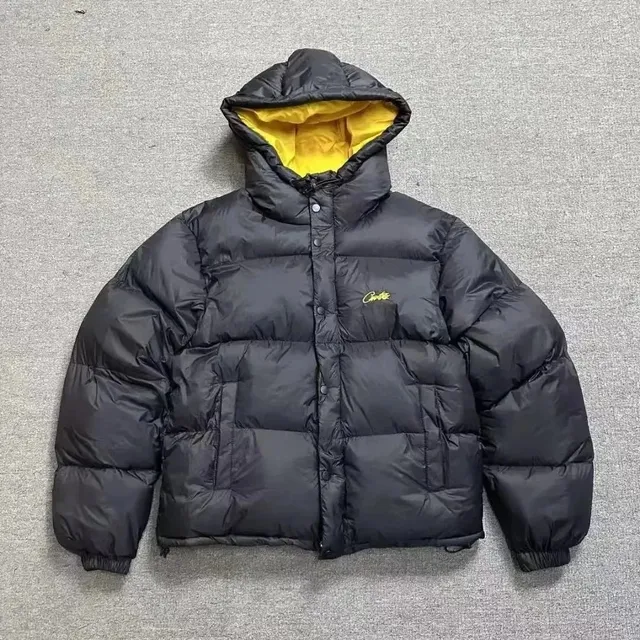 Chrome Hearts Puffer Jacket Black with Yellow Lining