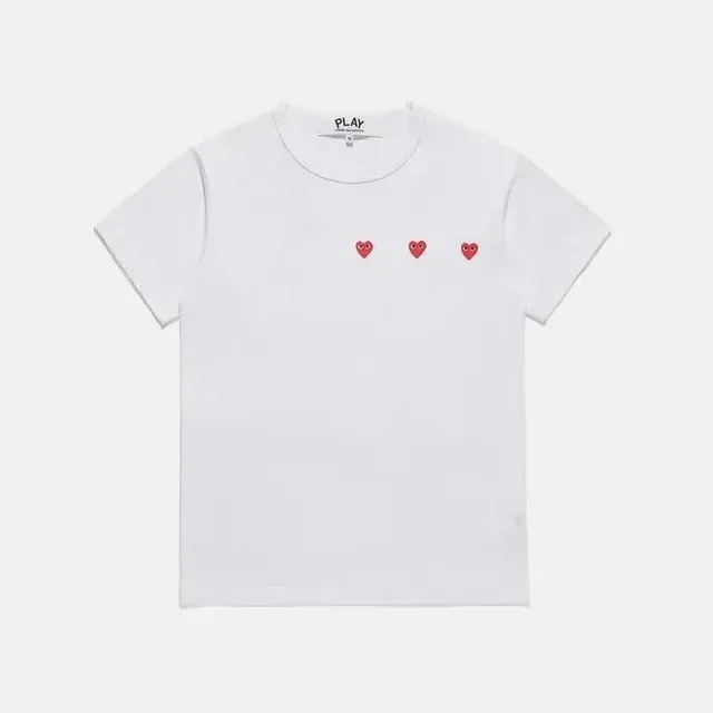 Comme des Garçons t shirts Three Hearts