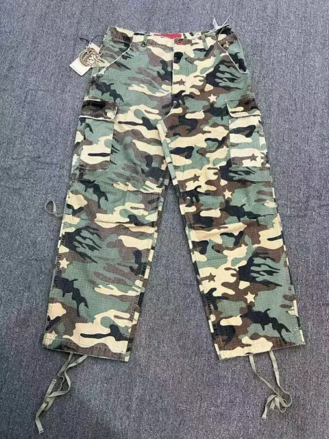 Green camouflage trousers