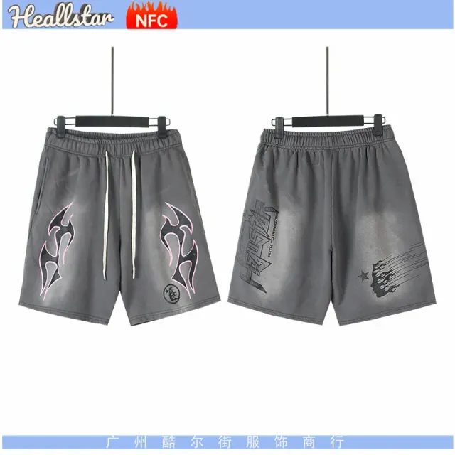 Hellstar Graphic Shorts Flame Print