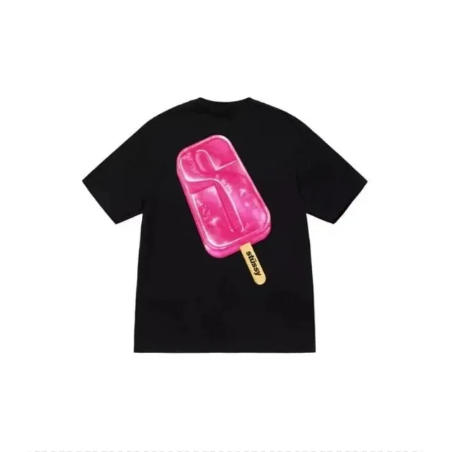 Stüssy Popsicle Graphic Tee Pink Popsicle Print