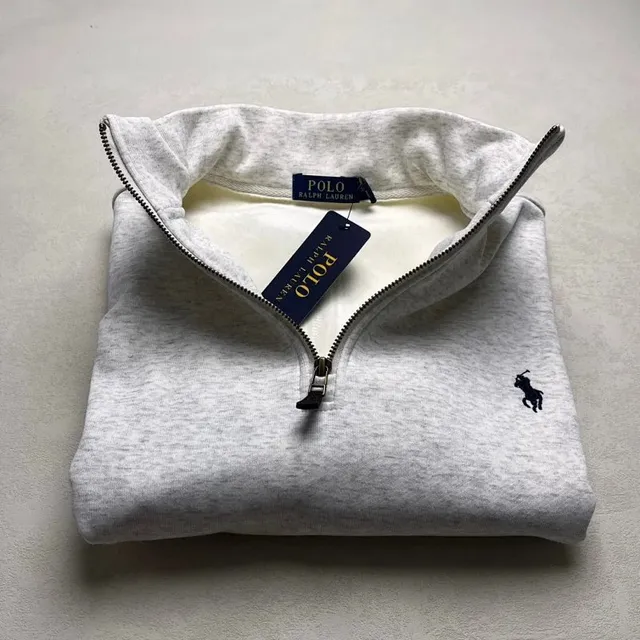 Polo Ralph Lauren Quarter-Zip Pullover Heather Grey