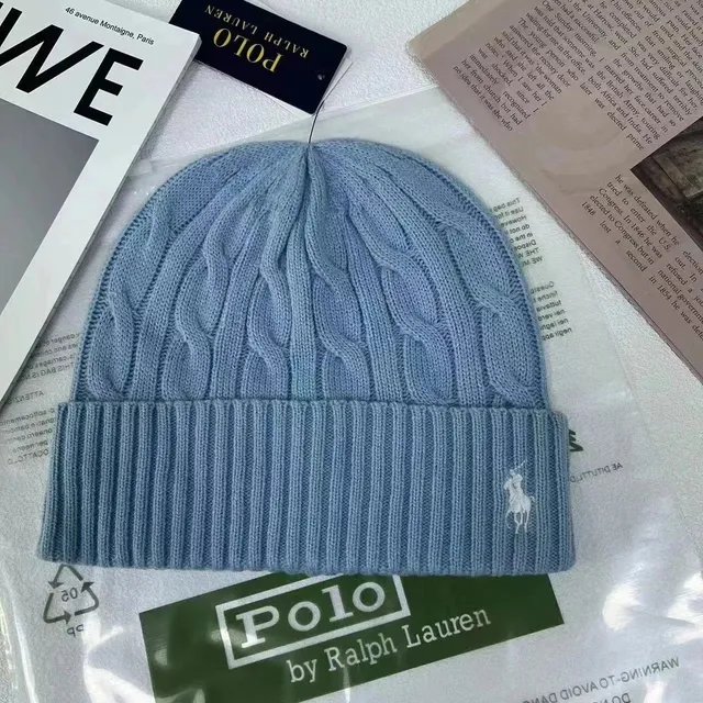 Polo Ralph Lauren Cable Knit Beanie Light Blue