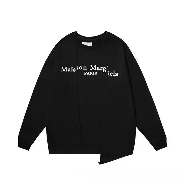 Maison Margiela Logo Sweatshirt Split Hem