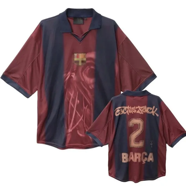 FC Barcelona Home Jersey Travis Scott Cactus Jack Collab