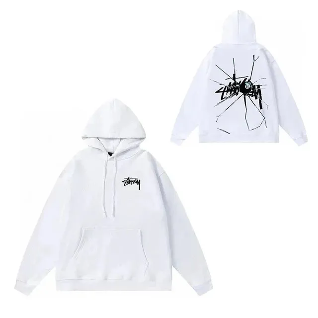 Stüssy Hooded Sweatshirt Spider Graphic