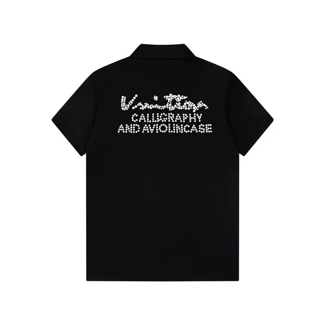 Louis Vuitton Polo Shirt Crystal Embellished Calligraphy