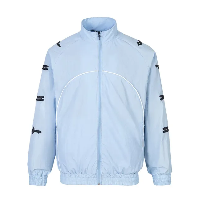 Balenciaga Track Jacket Light Blue with Black Hardware
