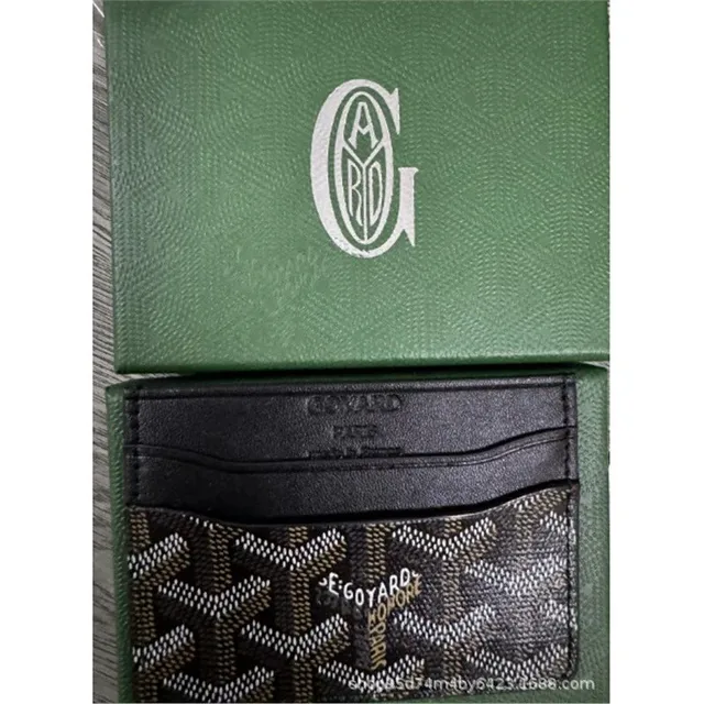 Goyard Card Holder Goyardine Canvas