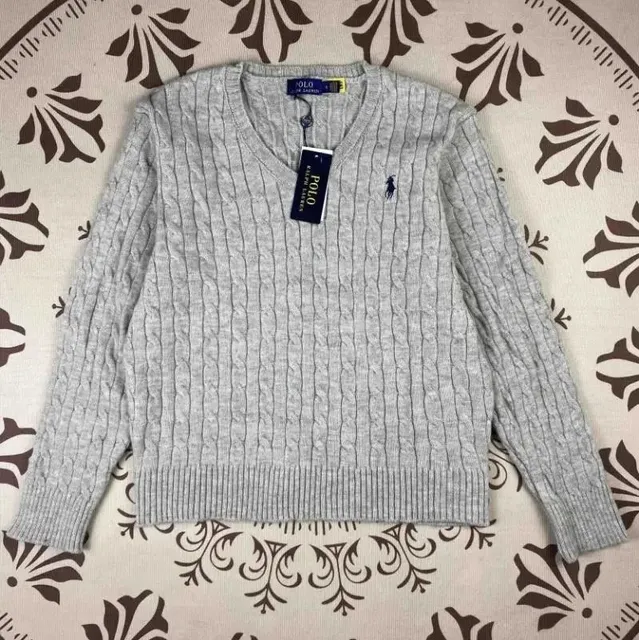 Polo Ralph Lauren Cable Knit Sweater V-Neck