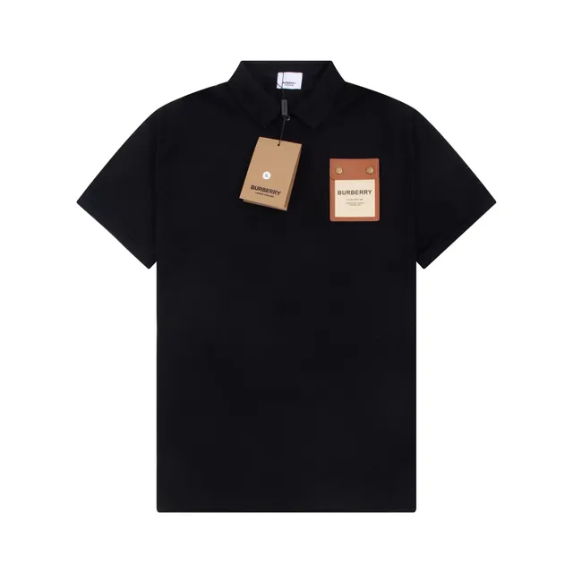Burberry Polo Shirt Leather Patch