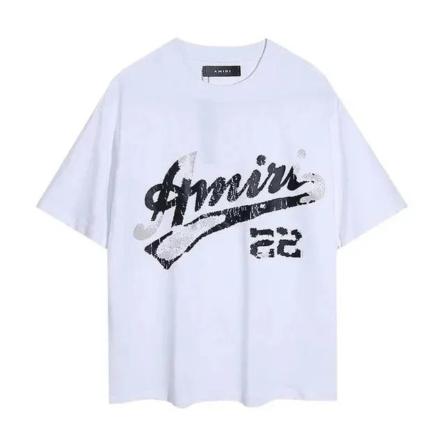 Amiri Graphic Tee Sequined Logo