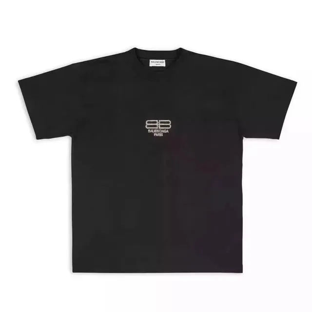 Balenciaga Logo T-Shirt Embroidered BB