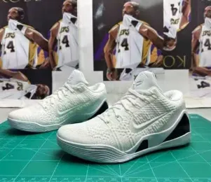 Kobe 9 Elite Low White Black