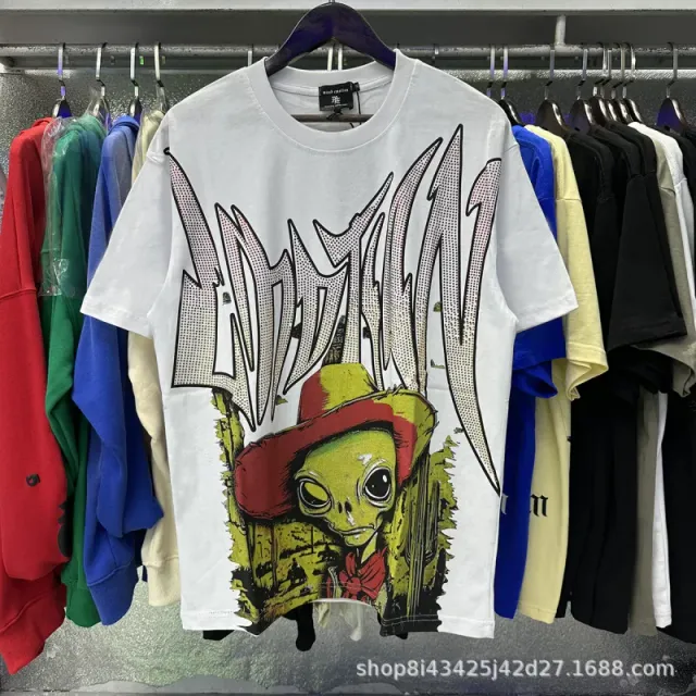 Mixed Emotion Graphic Tee Alien Print