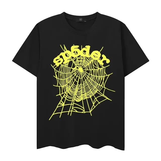 Sp5der Spider Web Tee Neon Spider Logo