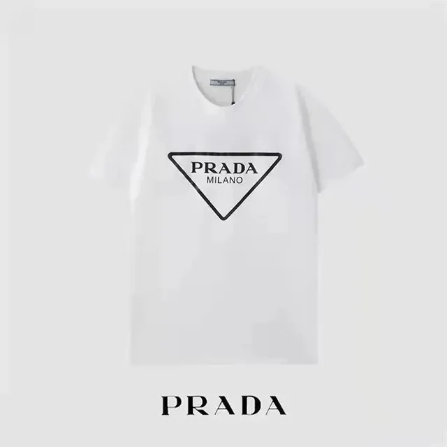 Prada Triangle Logo Tee