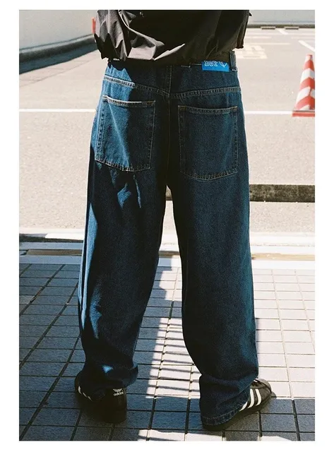 Adidas Box Logo Jeans Wide Fit