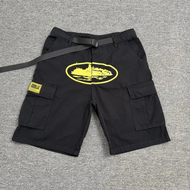 8001 black printed yellow (overalls)