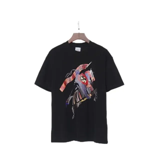 Burberry Graphic T-Shirt Patchwork Horse Print