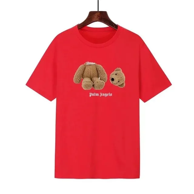 Palm Angels Graphic Tee Teddy Bear Print