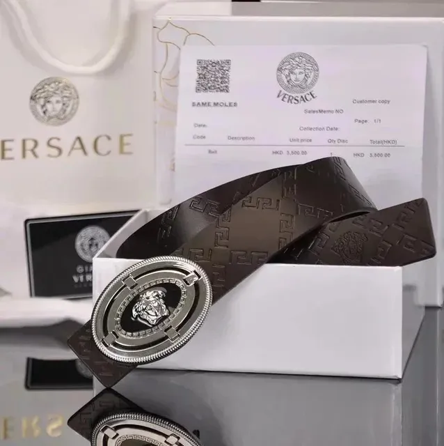 Versace Medusa Belt Logo-Embossed