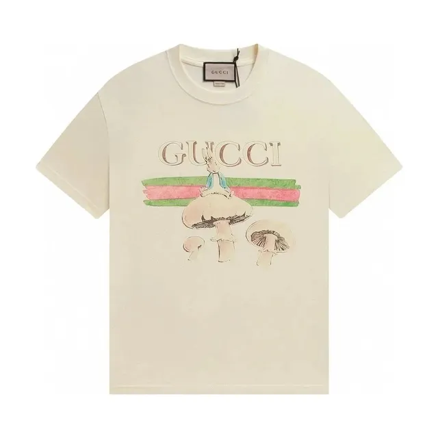 Gucci Mushroom Print T-Shirt Peter Rabbit