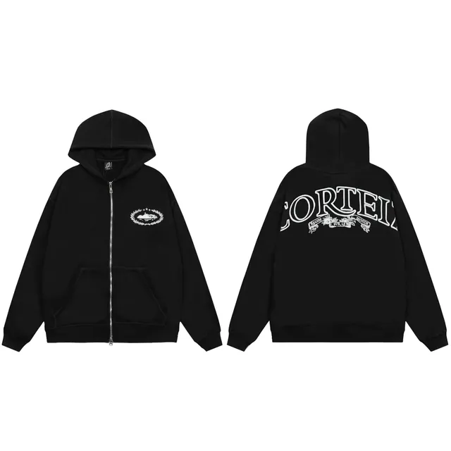 Zip-Up Hoodie Corteiz Logo