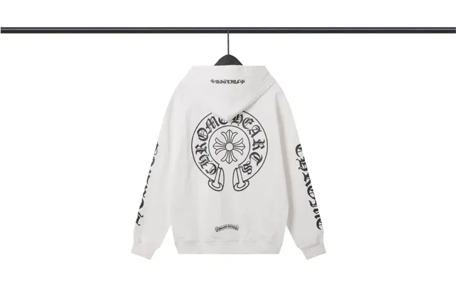 Chrome Hearts Hooded Sweatshirt Cross Logo Print