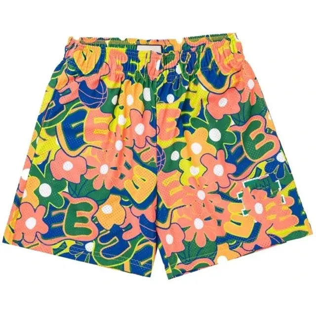 Corteiz Floral Print Mesh Shorts