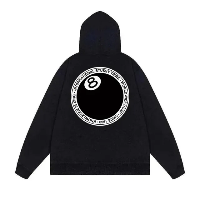 Stüssy Zip-Up Hoodie 8 Ball Logo