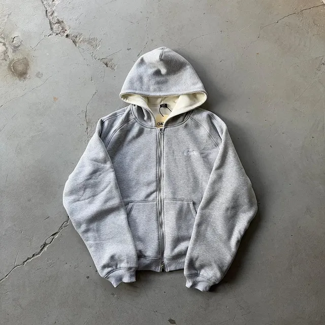 Cherry LA Zip-Up Hoodie Heather Grey