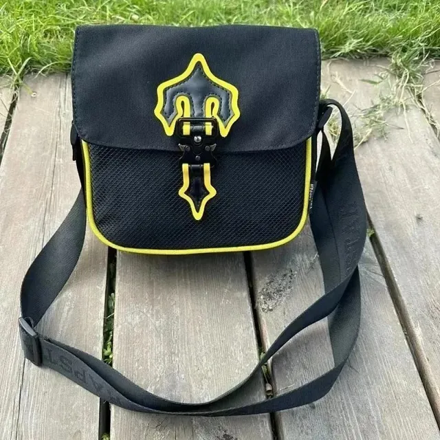 Chrome Hearts Crossbody Bag Black with Yellow Trim