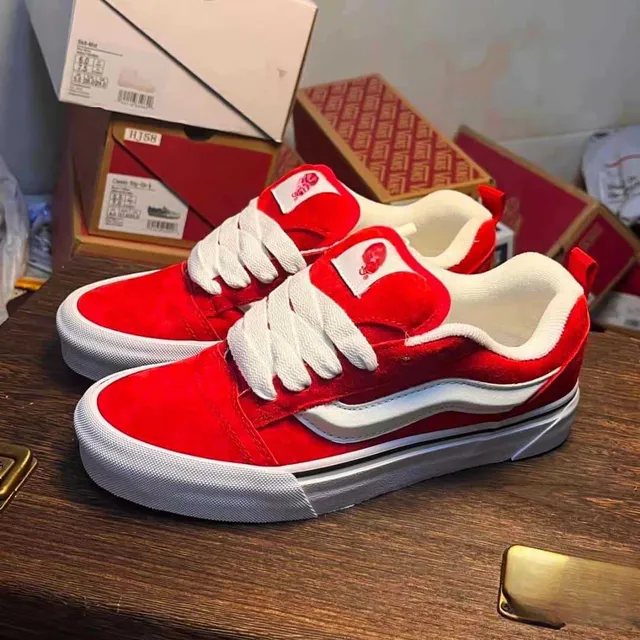 Vans Old Skool Red and White