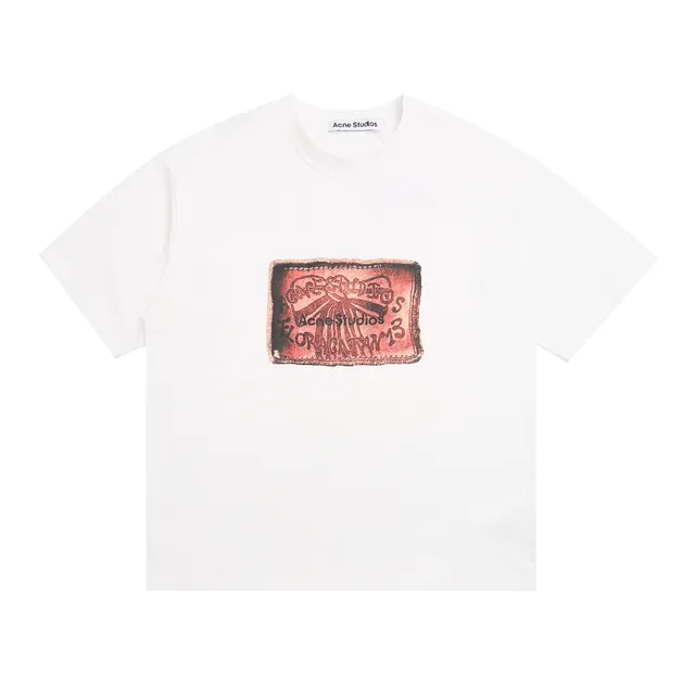 Acne Studios Graphic T-Shirt Leather Patch Logo