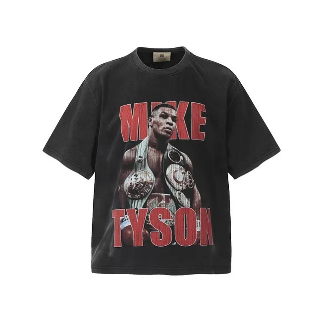 Mike Tyson Graphic Tee Boxing Champion Print