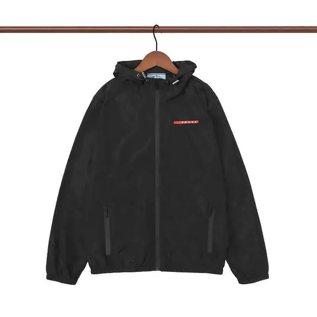 Prada Linea Rossa Hooded Jacket Red Logo