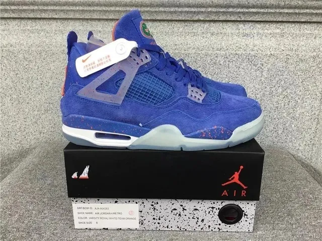Air Jordan 4 Retro Varsity Royal/White/Team Orange