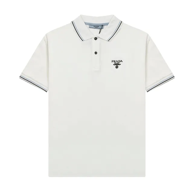 Prada Polo Shirt Contrast Trim