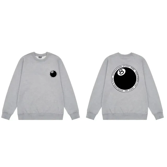 Stüssy × Corteiz Crewneck Sweatshirt 8 Ball