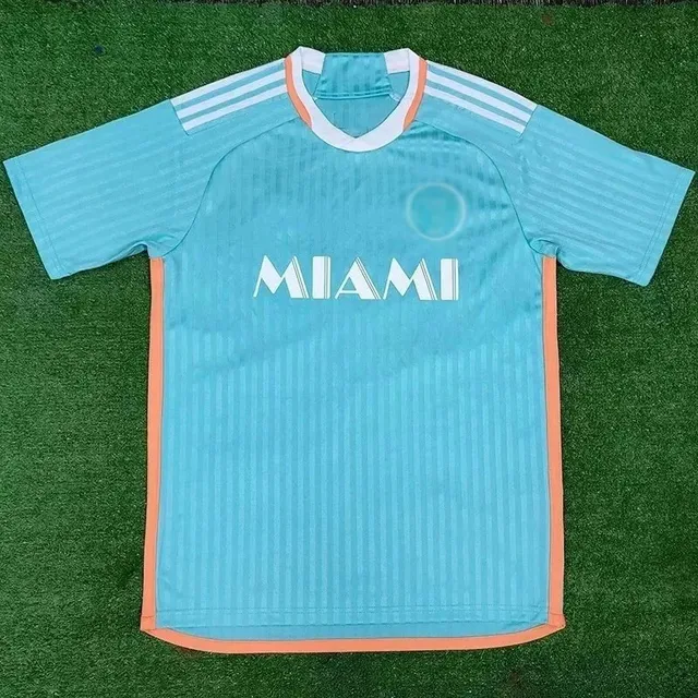 Adidas Miami City Jersey Light Blue with Orange Trim